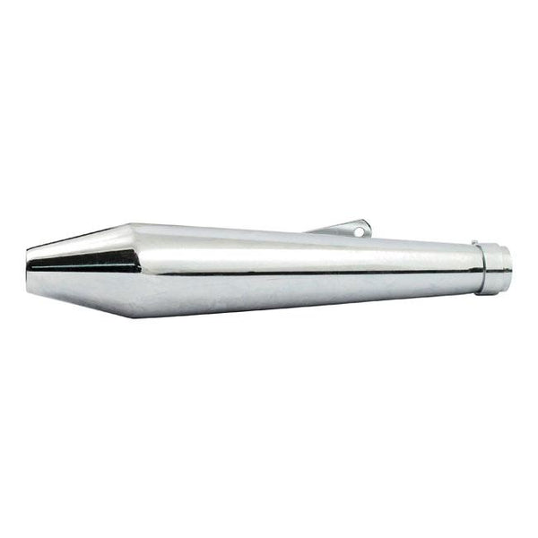 MCS Universal Slip-On Chrome Megaton Universal Slip-On Muffler 19-1/2" Black / Chrome Customhoj