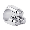 Motone Styrmonterat reglage / brytare Krom Micro Switch Reglage 3 Knappar Svart / Krom Customhoj