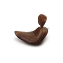 MUSTANG HD Softail sadlar 06-10 FXST; 07-17 FLSTF; 08-11 FLSTSB; Mustang Wide Tripper Solo Sadel med Ryggstöd Brun Diamond Softail 84-17 Customhoj