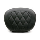 MUSTANG HD Softtail ryggstöd Mustang Vintage Sissy Bar Back Pad Wide Diamond Fls/S; Fxs Customhoj