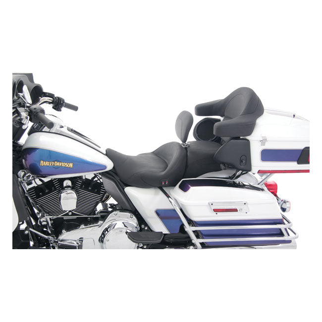 MUSTANG HD Touring/Trike sadlar 08-21 Touring Mustang Super Touring Sadel med Ryggstöd Uppvärmd Touring 08-21 Customhoj