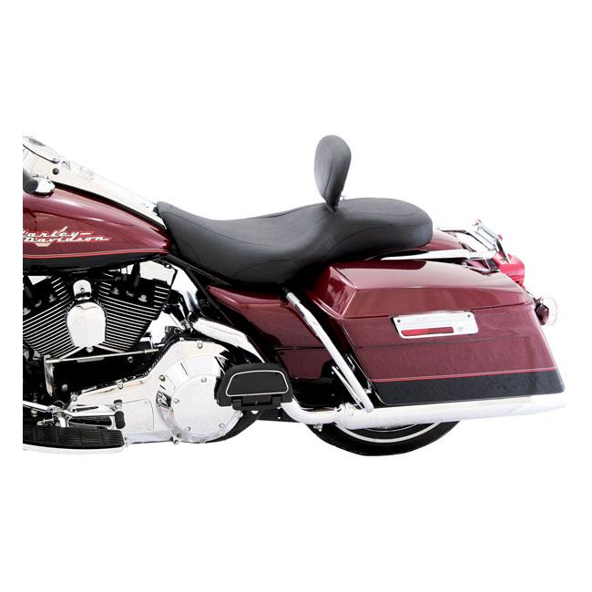 MUSTANG HD Touring/Trike sadlar Mustang Wide Tripper 2-Up Sadel Ryggstöd Flhr; Flhx Customhoj