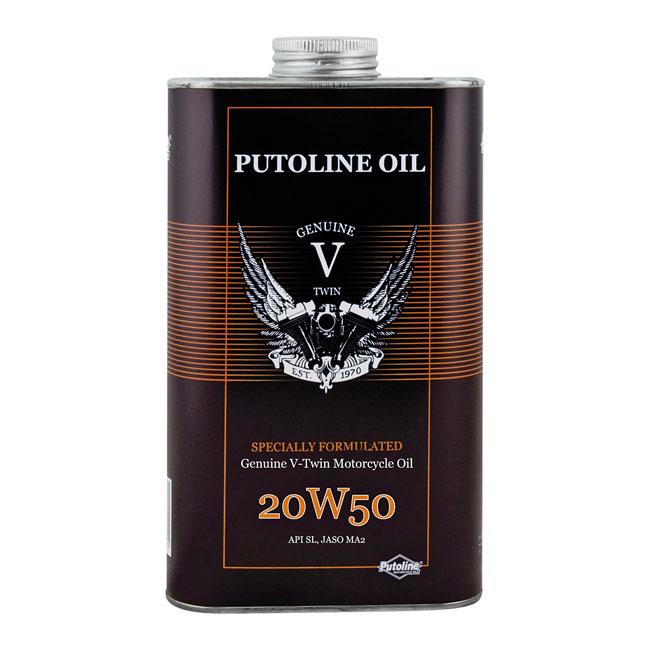 PUTOLINE Motorolja 20w50 Putoline 20W50 Helsyntet. 1 Liter Customhoj