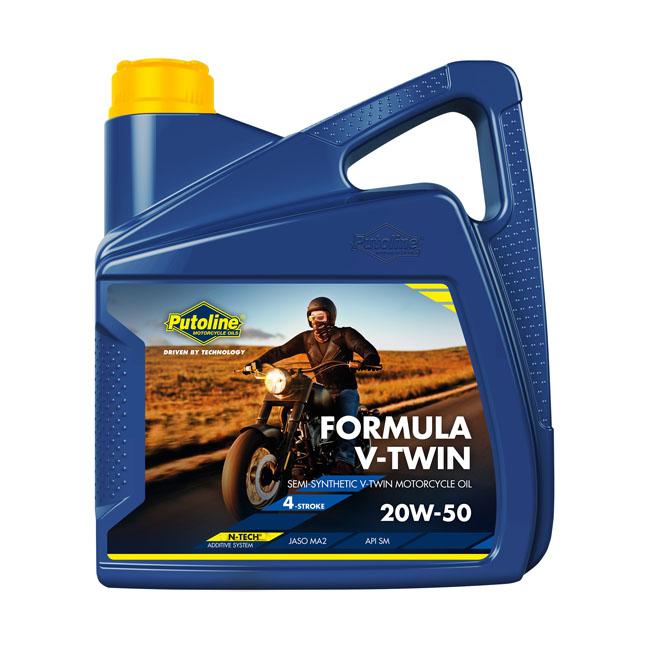 PUTOLINE Motorolja 20w50 Putoline Formula V-Twin 20W-50 Motorolja. 4 Liter Customhoj