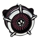Roland Sands Design Air Cleaner Harley 16-17 Softail; 2017 FXDLS; 08-16 Touring, Trike. (e-throttle) / Black Contrast Roland Sands Designs Turbine Air Cleaner for Harley Customhoj