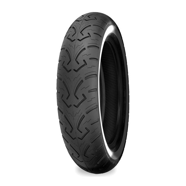 SHINKO TIRES Däck 16" MT90H16 73H TL White Wall Shinko 250 Framdäck MC 16" Customhoj