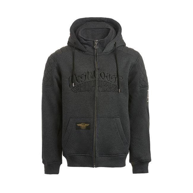 WEST COAST CHOPPERS Hoodie WCC Choppers Por Vida Zip Hoodie Grå Customhoj