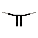 WILD1 T-Bar/Clubstyle Fat Svart Wild1 1.25" Chubby pullback drag Styre. 8" rise Svart/Krom Customhoj