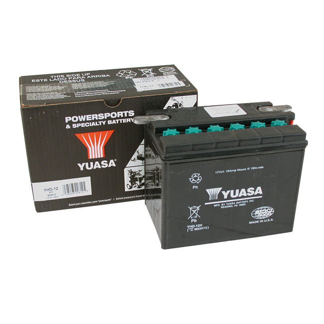 YUASA Batteri Bly Yuasa 12V Blybatteri. 28Ah Customhoj